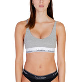 Calvin Klein Underwear Gray Cotton Bra -   -  Calvin Klein Underwear.